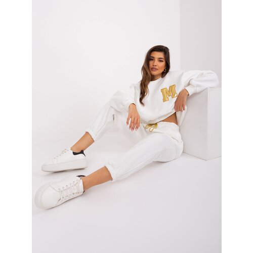 Fashion Hunters Women&amp;#039;s Ecru Tracksuit Slike