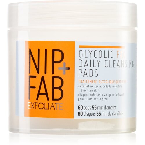 NIP+FAB Glycolic Fix čistilne blazinice 60 kos Slike