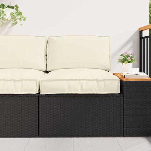 VidaXL Zunanja blazina Krem Poliester 50x50 Vodoodporni materiali Slike