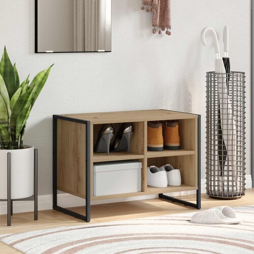 VidaXL ormar za cipele umjetnička hrastovina 60 x 35 x 44 cm Slike
