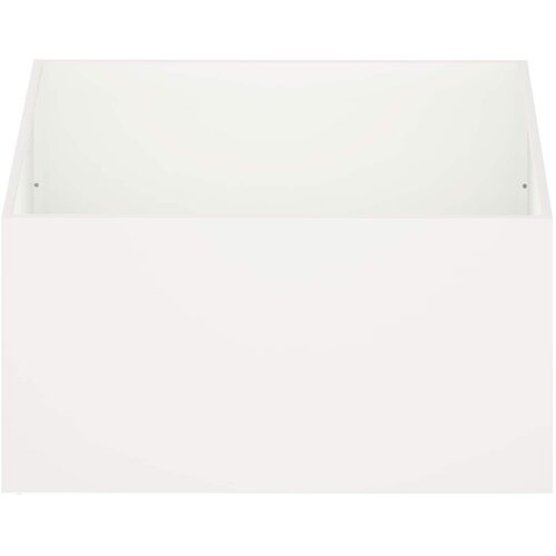  Vrtna saksija Bijela 80 x 80 x 40 cm Čelična vrata Slike