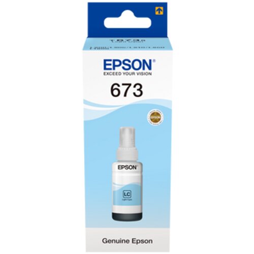 Epson INK JET T6735 L800 LIGHT CYAN EcoTank 70ml C13T67354A Slike