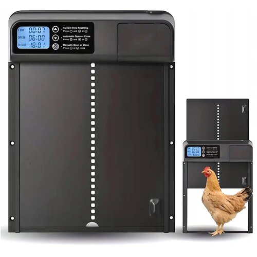  Elektronička automatska LCD vrata za koko&amp;scaron; s crnim programerom Slike