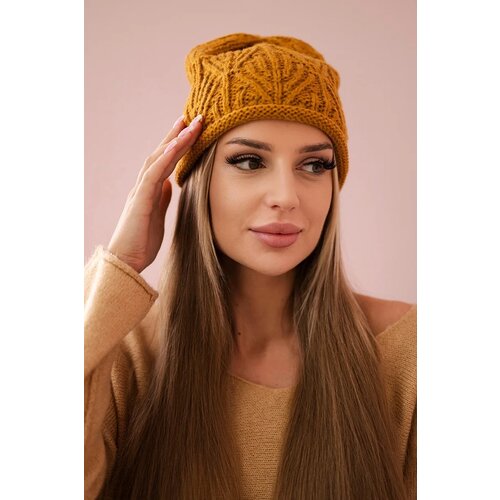 Kesi Women's cap Leaves K245 mustard Cijene