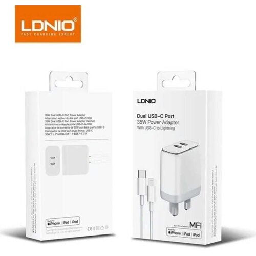 Ldnio MFi Kucni punjac A2528M 35W PD (2xUSB-C) kabal iPhone Slike