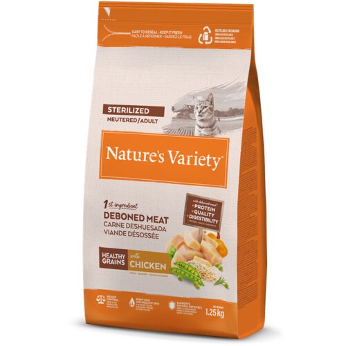Nature's Variety cat healthy grains sterilized chicken 1,25kg Cene