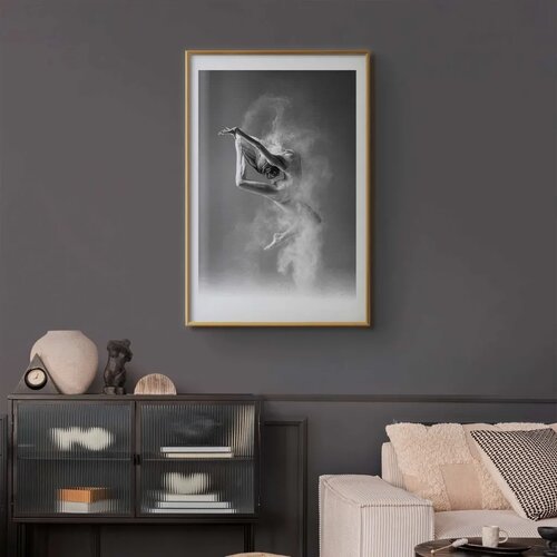 Plakat - Ballerina 40x60 Zlatni okvir s margom Slike