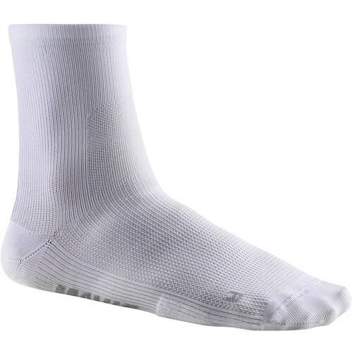 Mavic Cyklistické ponožky Essential Mid Sock White Slike