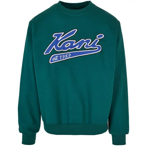 Karl Kani Sweater majica kraljevsko plava / smaragdno zelena / bijela