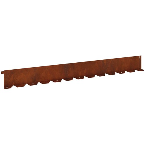 vidaXL Robovi trave 30 pcs 102 x 10 x 4 cm Jeklo Rjav, (5000301474) Cene