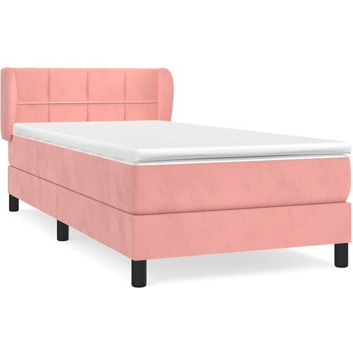 Box spring krevet s madracem ružičasti 80 x 200 cm bar&amp;scaron;unasti Slike