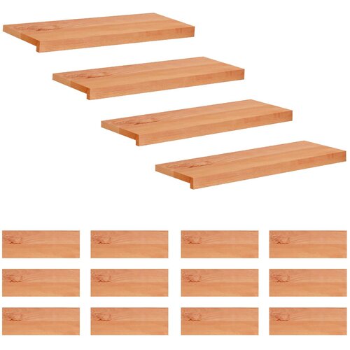 Step treads 16 kom. 70 x 25 x 2 cm Lak Čvrsto drvo bukve Cijene