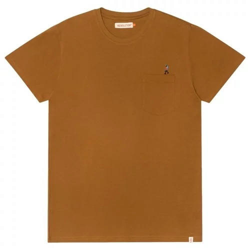 Revolution Majice & Polo majice Regular T-Shirt 1330 HIK - Light Brown Kostanjeva