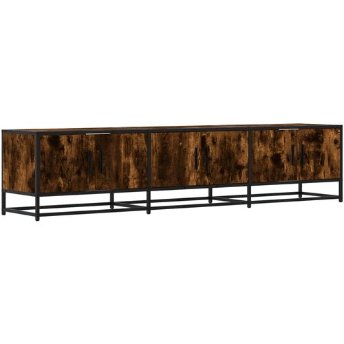 Maison Chic TV omarica - TV stojalo - Televizijska omarica dimljeni hrast 180x35x41 cm inženirski les, (21700895) Slike
