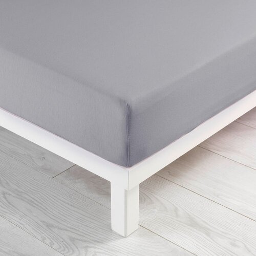 Douceur d intérieur Svijetlo siva plahta s gumom od jeseya 90x190 cm Jersy – Cijene