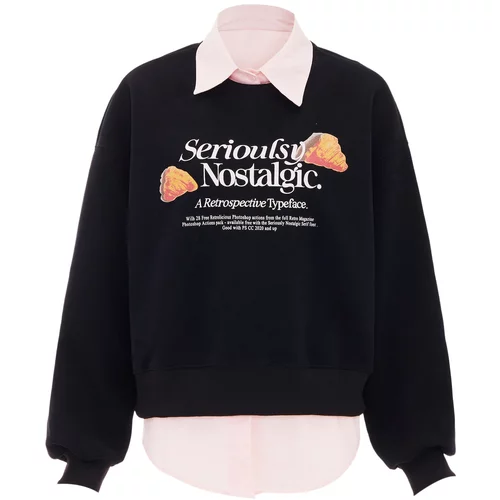 HOMEBASE Sweater majica narančasta / roza / crna