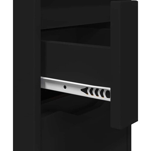 Noćni ormarići 2 pcs Crna 30,5 x 30 x 43 cm Konstruirano drvo Slike
