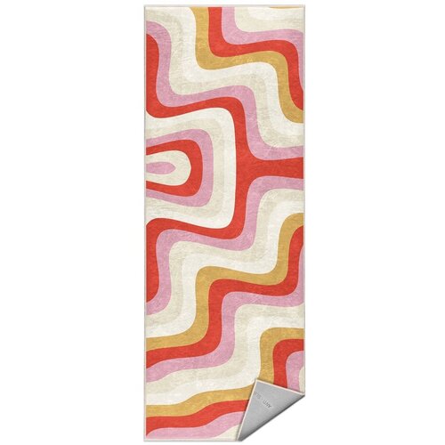 Mila Home Rumen/rožnat pralen tekač 80x200 cm Creamy Raspberry Swirl – Cene