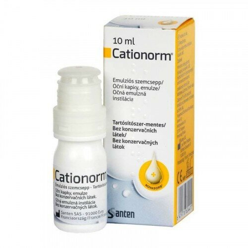 Cationorm (10 ml), szemcsepp Cene