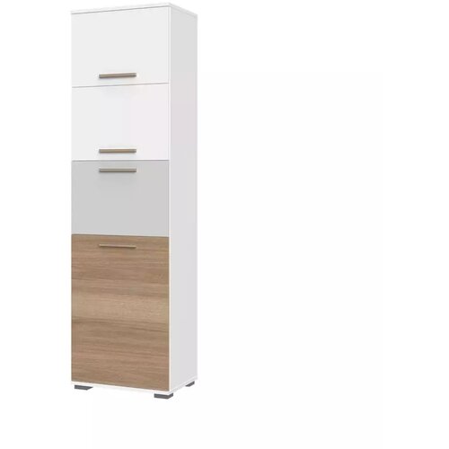 Jela VITRINA ARC F2 (VE� BARV)-Bela mat lak/perla siva mat lak/pacifik oreh Cene