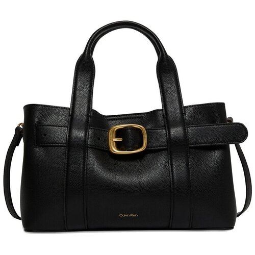 Calvin Klein Jeans BUCKLE MINI TOTE WITH ST Crna Slike