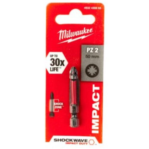 Milwaukee Udarni bitovi PZ ojačani &amp;ndash; PZ2 x 50 mm, 1 kom, 4932430865 Slike
