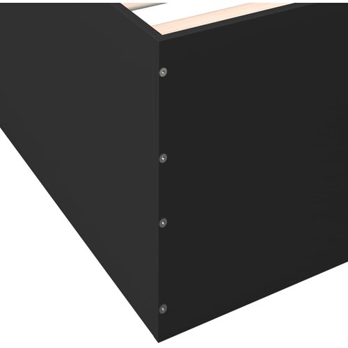  Okvir kreveta crni 120 x 200 cm od konstruiranog drva Slike