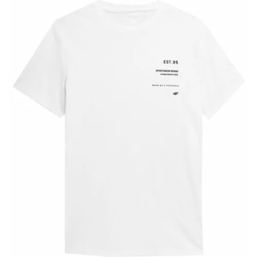 4f MEN´S T-SHIRT Muška majica, bijela, veličina