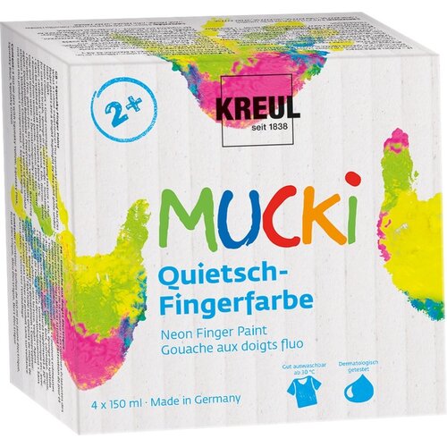  2317 sada prstových farieb squeaky colors 4 x 150 ml Cene