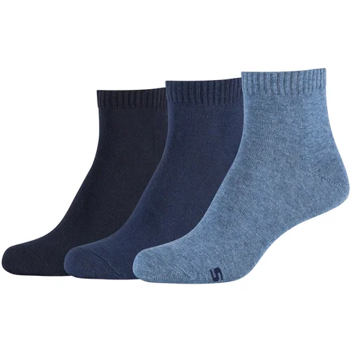 Skechers Športne nogavice 3PPK Wm Casual Quarter Socks Modra