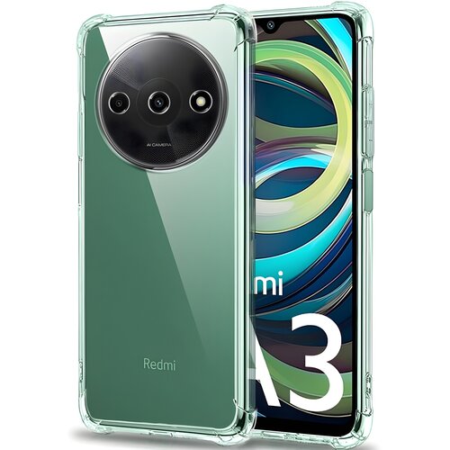Techsuit Silikonska futrola s ojačanim rubovima za Xiaomi Redmi A3/Redmi A3x - Prozirna Cene