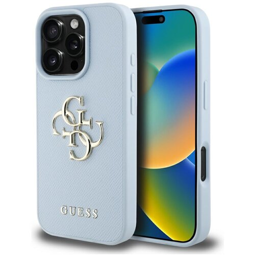 Guess TPU OVITEK ZA IPHONE 16 PRO LOGO 4G CLASSIC SMALL Z ZRNASTIM VZORCEM, (5000013890) Cene