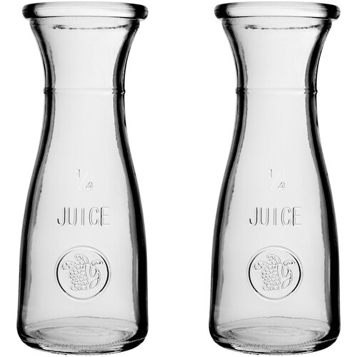 KADAX Steklena karafa za vodo, steklen vrč 250 ml, komplet 2 limonadnih napitkov, (5000351743) Cene
