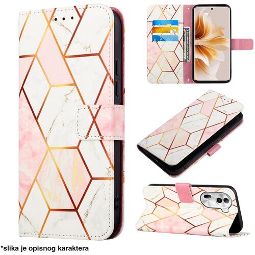  Maska za Samsung A55 5G/ A556B geometry na preklop Marble roze Cene