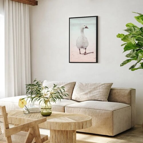  Slika - Winter Duck (1 Part) Vertical 60x90 U crnom drvenom okviru Slike