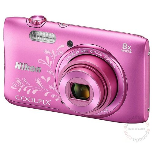 Nikon Coolpix S3600 Pink digitalni fotoaparat Slike