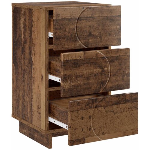  Noćni ormar 2 pcs Staro drvo 33,5 x 34,5 x 60 cm Slike