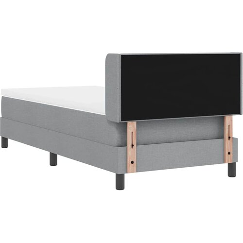  s opruga kutije Svijetlo siva 200 x 90 cm tkanina Slike