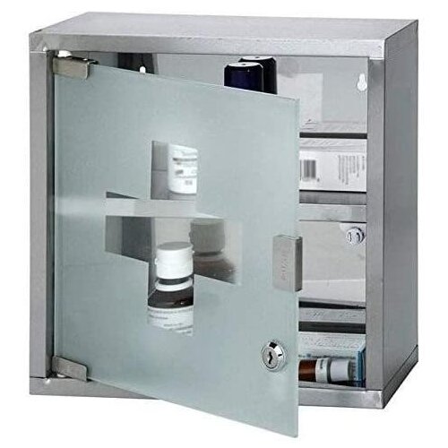 VERKGROUP Inox omarica za prvo pomoč – steklena vrata 30cm, (20372717) Cene