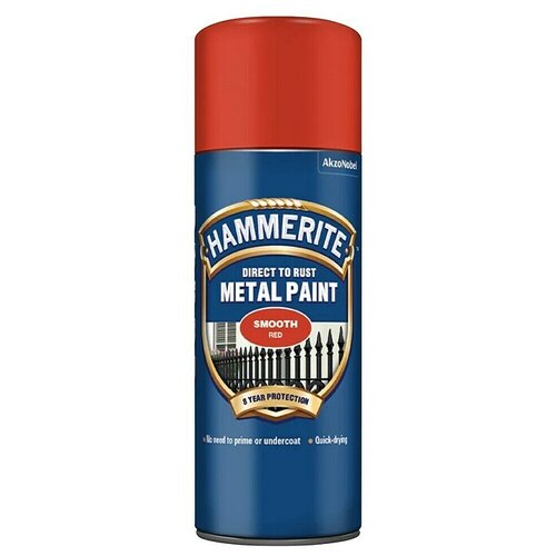 HAMMERITE Lakirni sprej Smooth (Sijoče, 400 ml, Rdeča) Slike