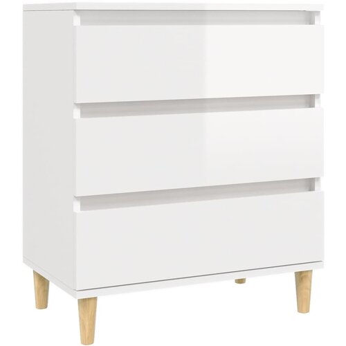 Maison Chic Komoda - Predalnik visok sijaj bela 60x35x70 cm inženirski les, (21721213) Cene