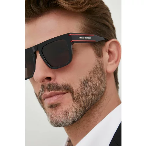 Alexander Mcqueen Sunčane naočale za muškarce, boja: crna