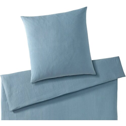 Elegante Smooth prevleka za blazino iz muslina - modra - 80 x 80 cm Cene