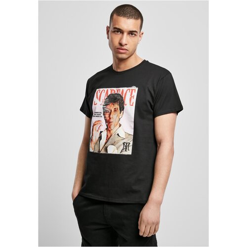 Merchcode Scarface Magazine Cover Tee Black Slike