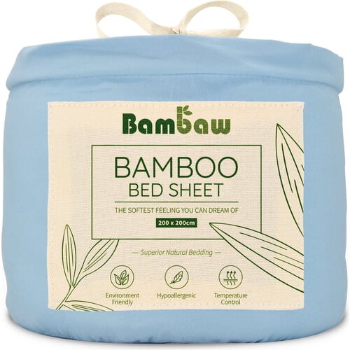 Bambaw Rjuha iz bambusa 200 x 200 cm - Light Blue Cene