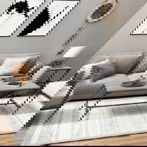 VidaXL Klubska mizica siva sonoma 100x50x35 cm inženirski les Slike