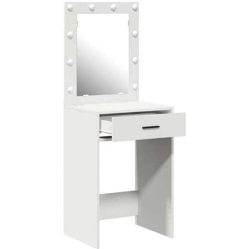 VidaXL Bijela Konstruirano drvo 50 x 41 x 135 cm Ogledalo Slike