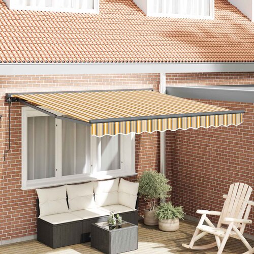  Okvir tende Žuta i Siva 350 x 250 cm Poliester s PU premazom Cijene