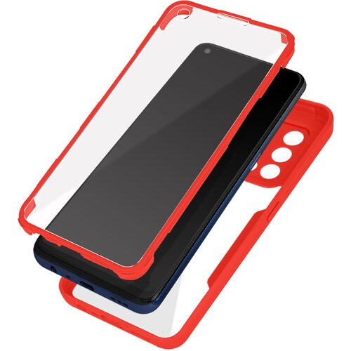 AVIZAR Ovitek Oppo A74 4G, zadnji del iz pleksiglasa z Rdec obrobo, (20616200) Cene