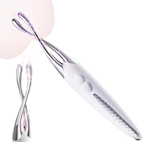 SuperLove Electro Shock 2in1 Double-Headed Clitoral Vibrator Wand Slike